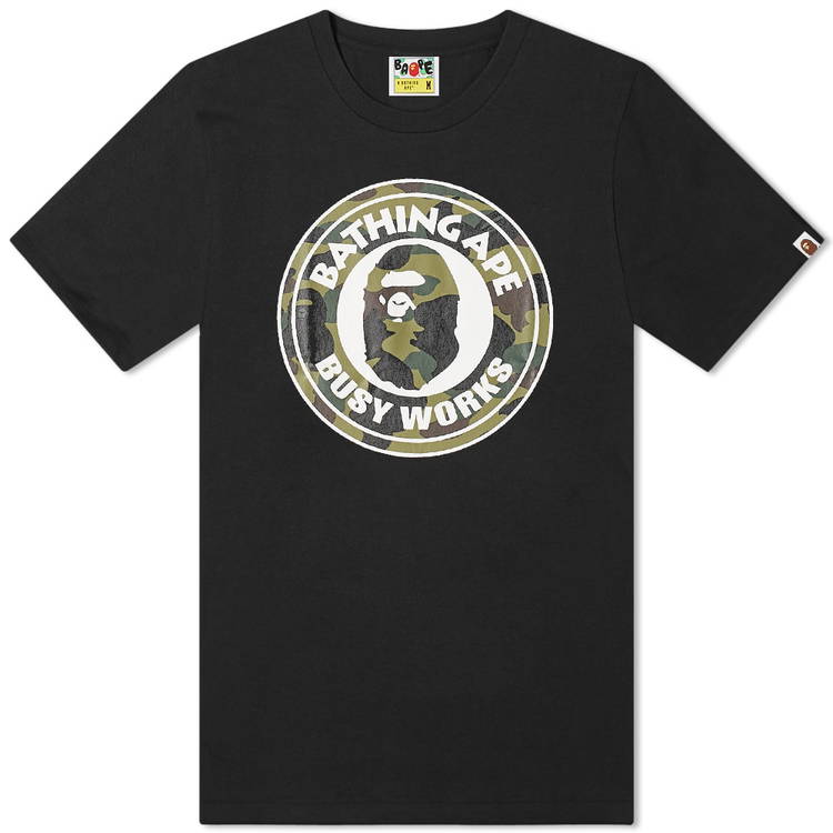 T-shirt BAPE A Bathing Ape 1st Camo Busy Works Tee 001TEI801008M