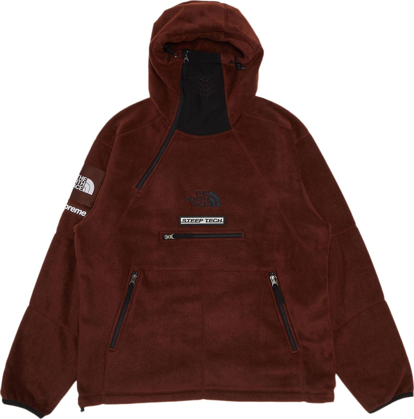 Sweatshirt Supreme x The North Face Steep Tech Fleece Pullover Brown FW22J2 BROWN FLEXDOG