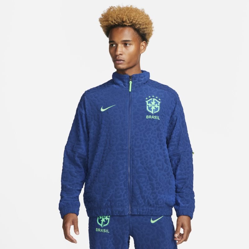 Jacket Nike Brazil French Terry Football Tracksuit Jacket DX2045-490