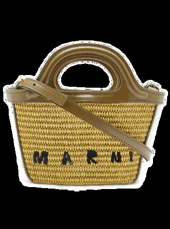 Marni Tropicalia Micro Bag Brown Leather Raffia BMMP0067Q0-P3860-00