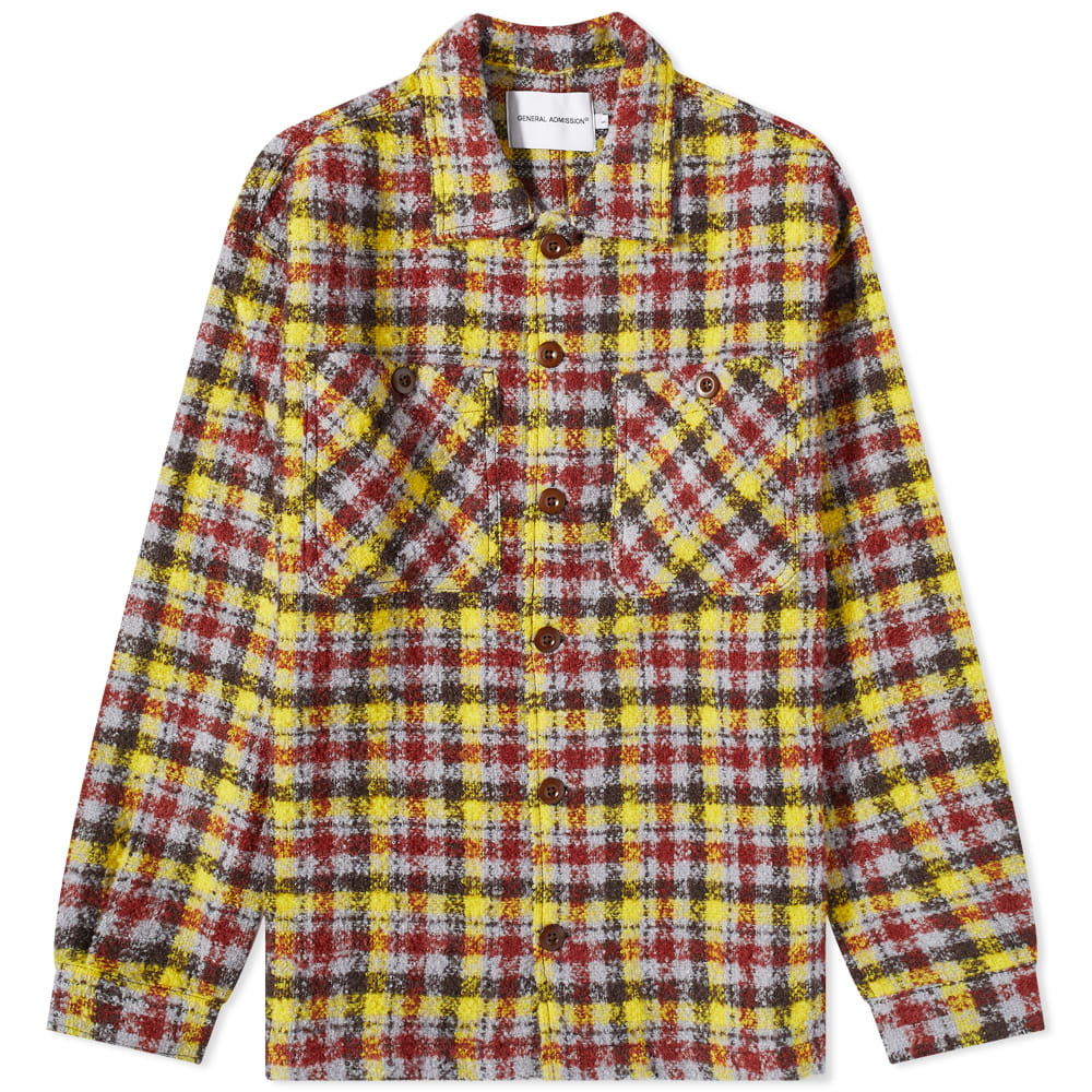 Shirt General Admission Nepped Plaid Overshirt GAD25-BRP | FLEXDOG