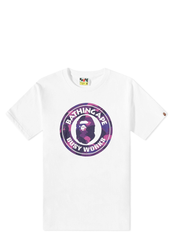 BAPE Colour Camo Busy Works T-Shirt White/Purple 001TEJ301014M-WHTPPL