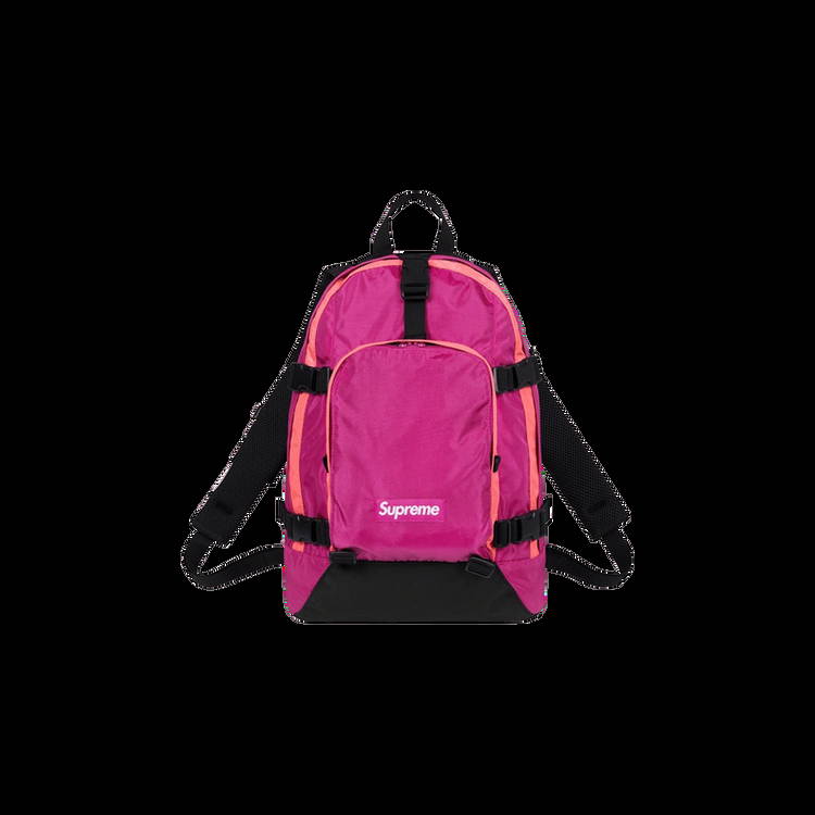 Supreme on sale pink backpack