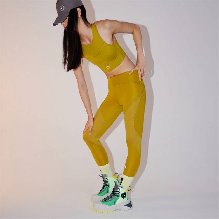 adidas Hyperglam Printed 7/8 Leggings - Grey/Yellow