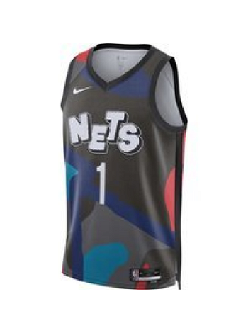Nike NBA BROOKLYN NETS x KAWS DRI-FIT CITY EDITION SWINGMAN JERSEY MIKAL BRIDGES DX8487-014