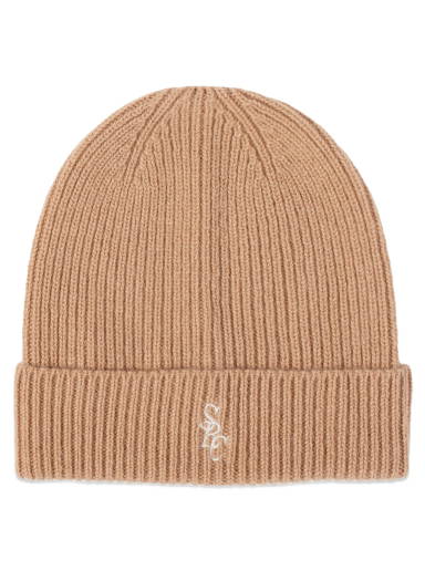 sporty&rich Serif Logo Beanie - Turmericニットキャップ/ビーニー