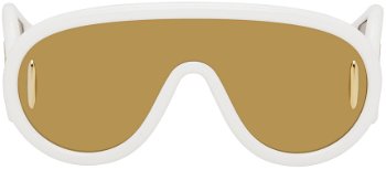 Loewe White Wave Mask Sunglasses LW40108IM0025G