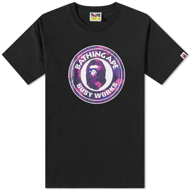T-shirt BAPE Colour Camo Big Ape Head T-Shirt Black/Purple