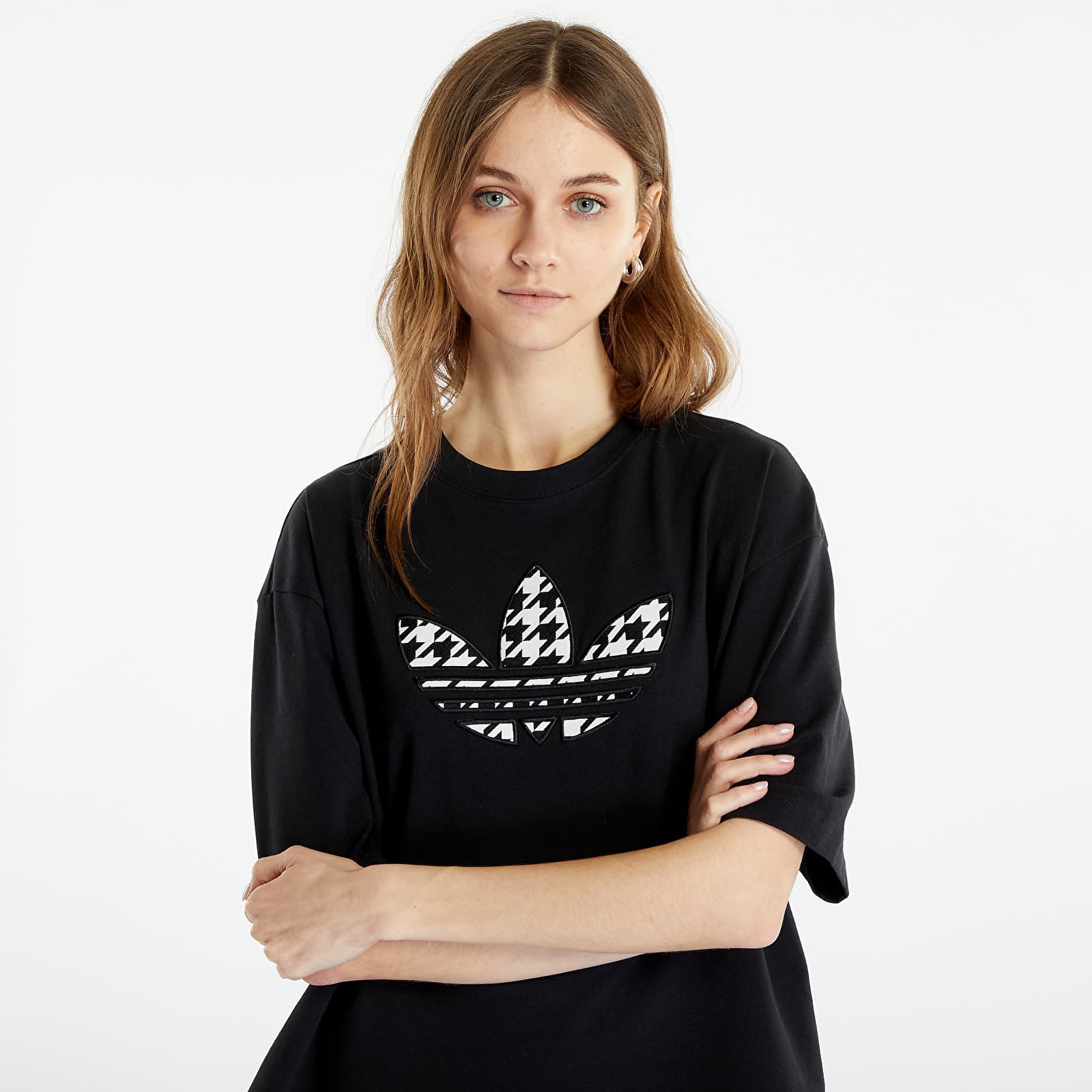 T-shirt adidas Originals IC5145 Infill Trefoil Houndstooth Tee | FLEXDOG