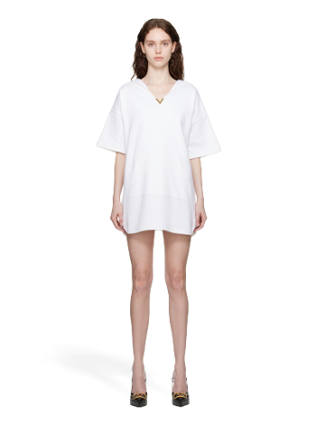 Valentino White Hooded Mini Dress 2B3MJ04L7RT