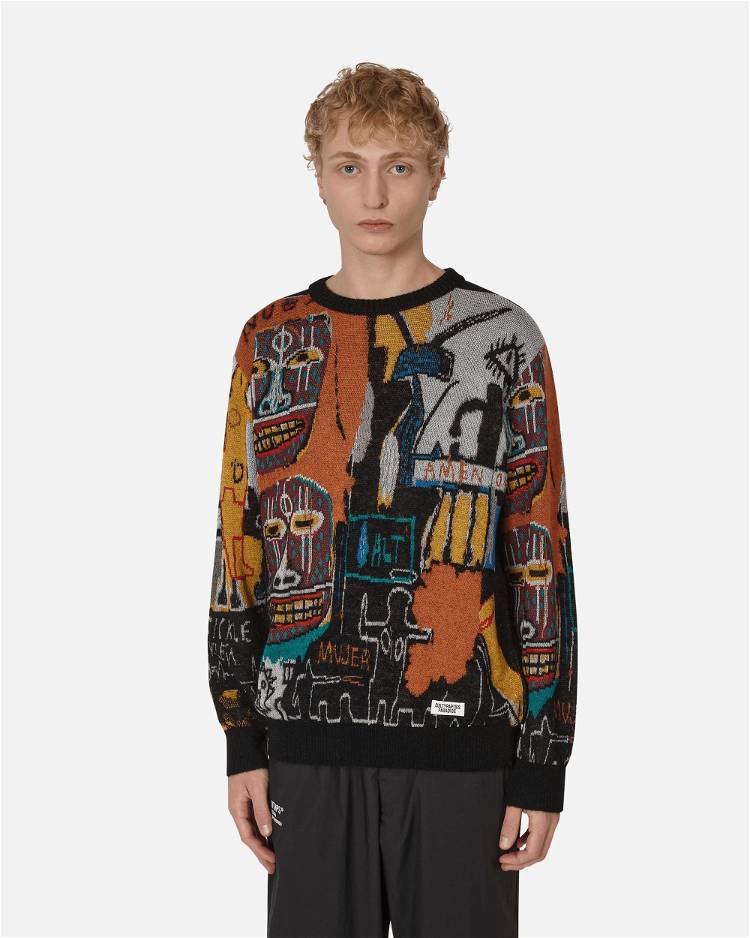 Sweater WACKO MARIA Jean-Michel Basquiat Crewneck Sweater BASQUIAT