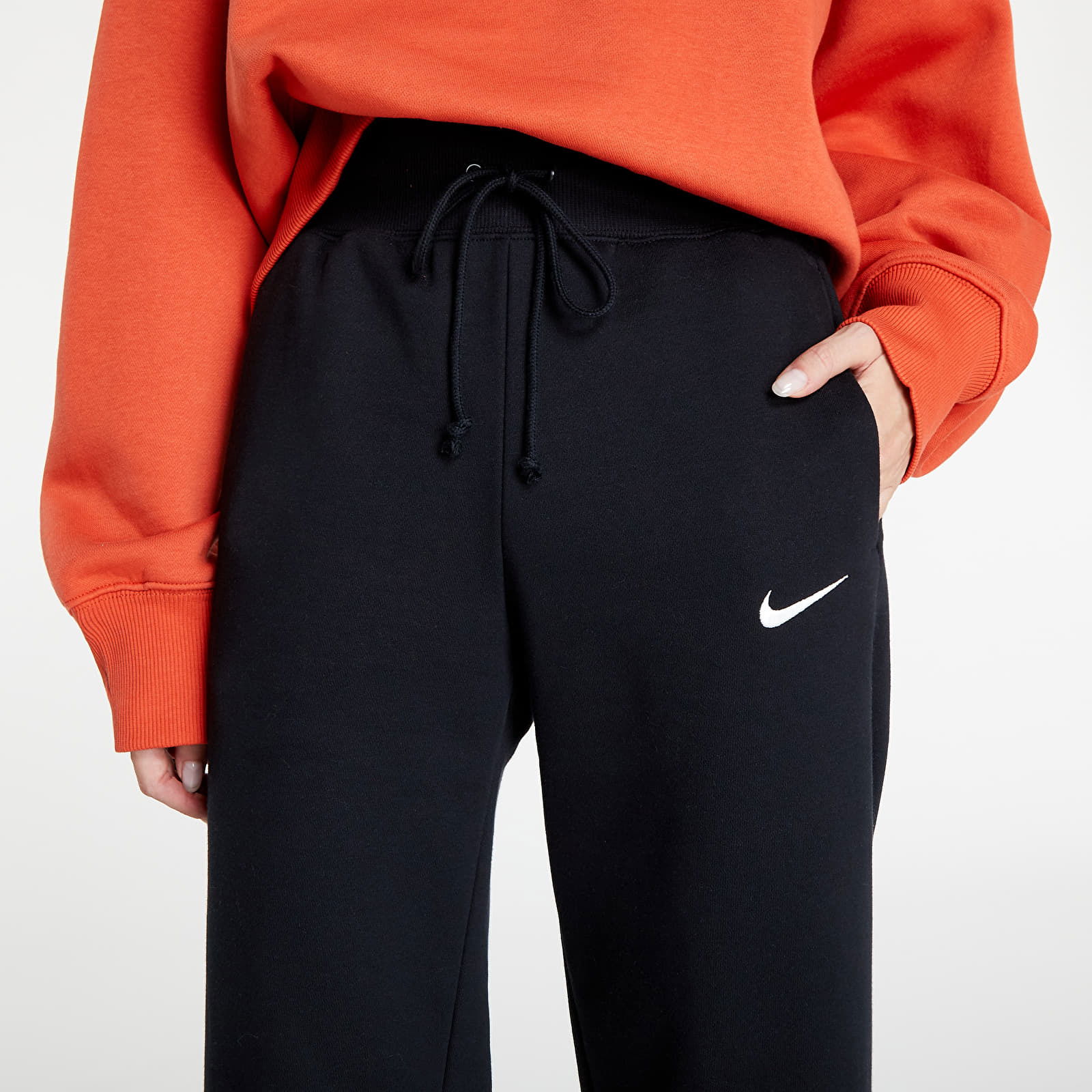 Nike Sportswear Phoenix Women's Wide Leg Fle Pants Black DQ5615-010