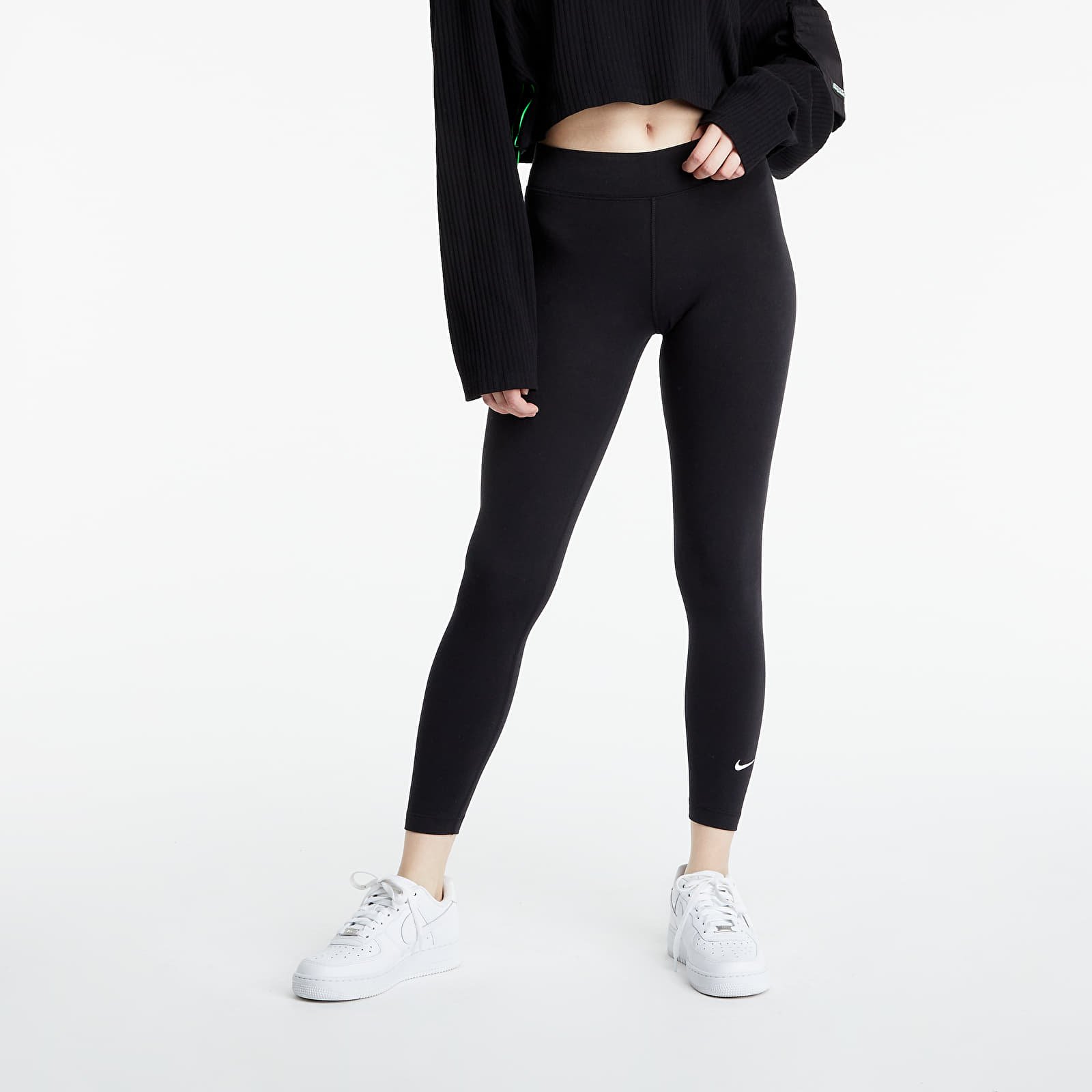 Nike Sportswear Essential Women's 7/8 Mid-Rise Leggings Black CZ8532-010  Yoga