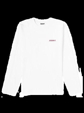 Jacquemus Pavane Logo Long Sleeve T-Shirt White Jelly Print 23H236JS190-2102-1FU