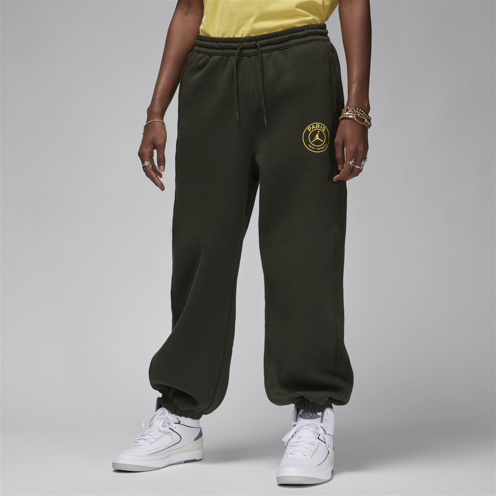 Nike Jordan Green Paris Saint-Germain Edition Sweatpants