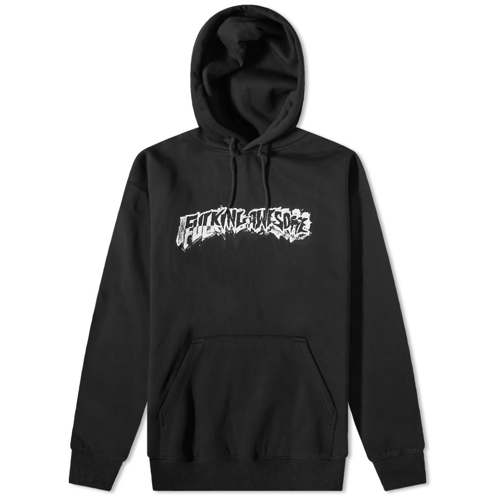 Sweatshirt Fucking Awesome Dill Cut Up Logo Hoody FA1597-BLK | FLEXDOG