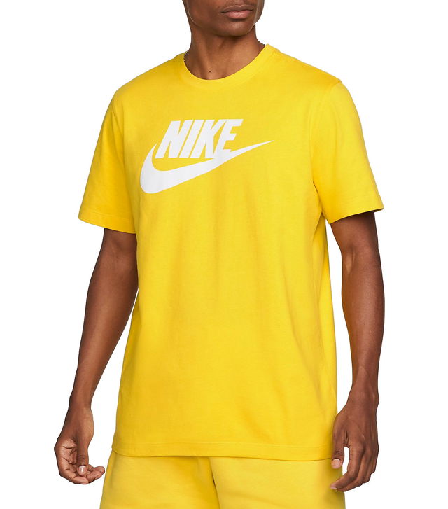 Nike Lakers NBA Labron James Men's T-shirt Yellow DR6380-728