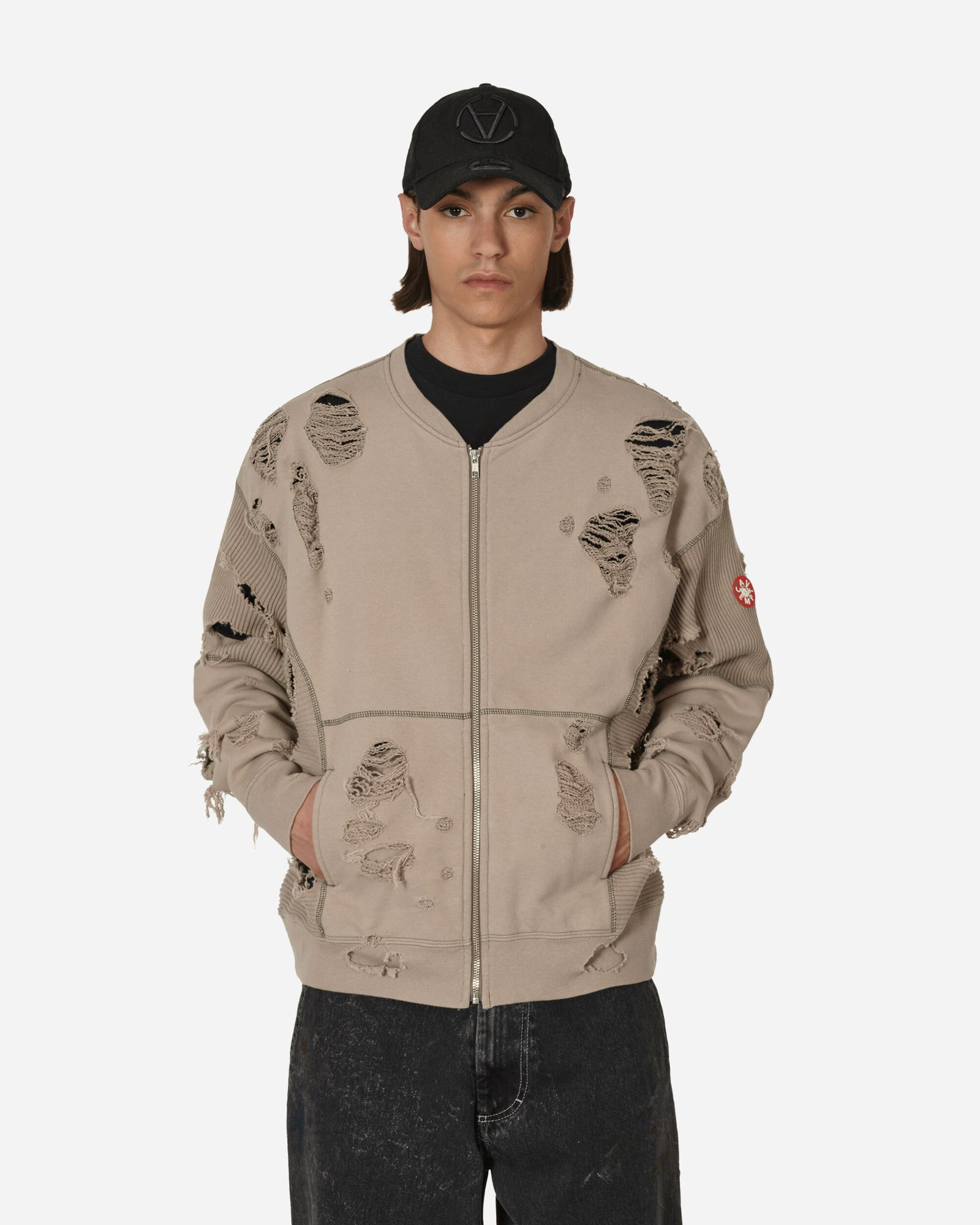 Sweatshirt Cav Empt Plague Wide Rib Cut Zip Sweat CES23CS15 001