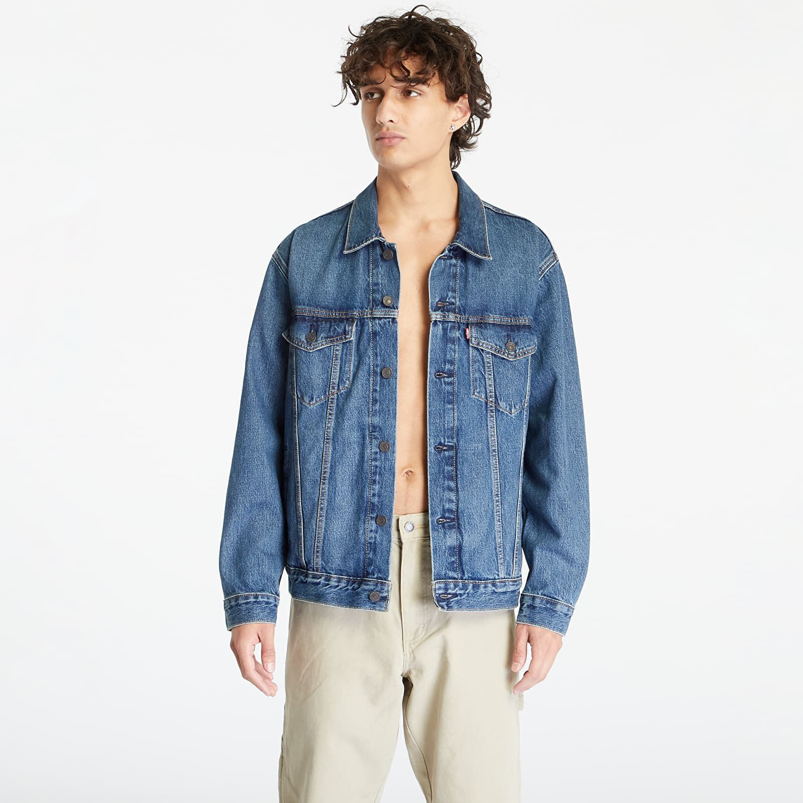 Jacket Levi's ® Relaxed Fit Trucker Jacket Med Indigo - Worn In A5782 ...