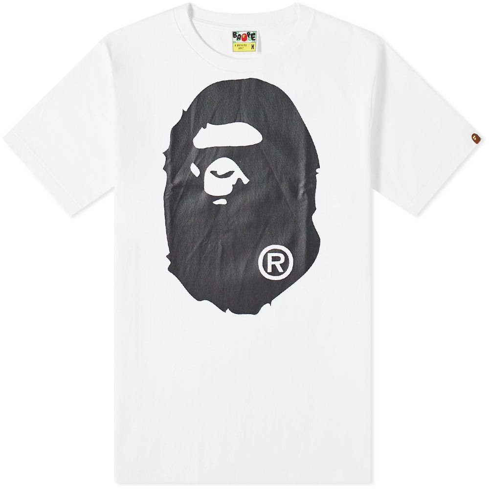 T-shirt BAPE A Bathing Ape Bicolor Big Ape Head Tee 001TEI801020M