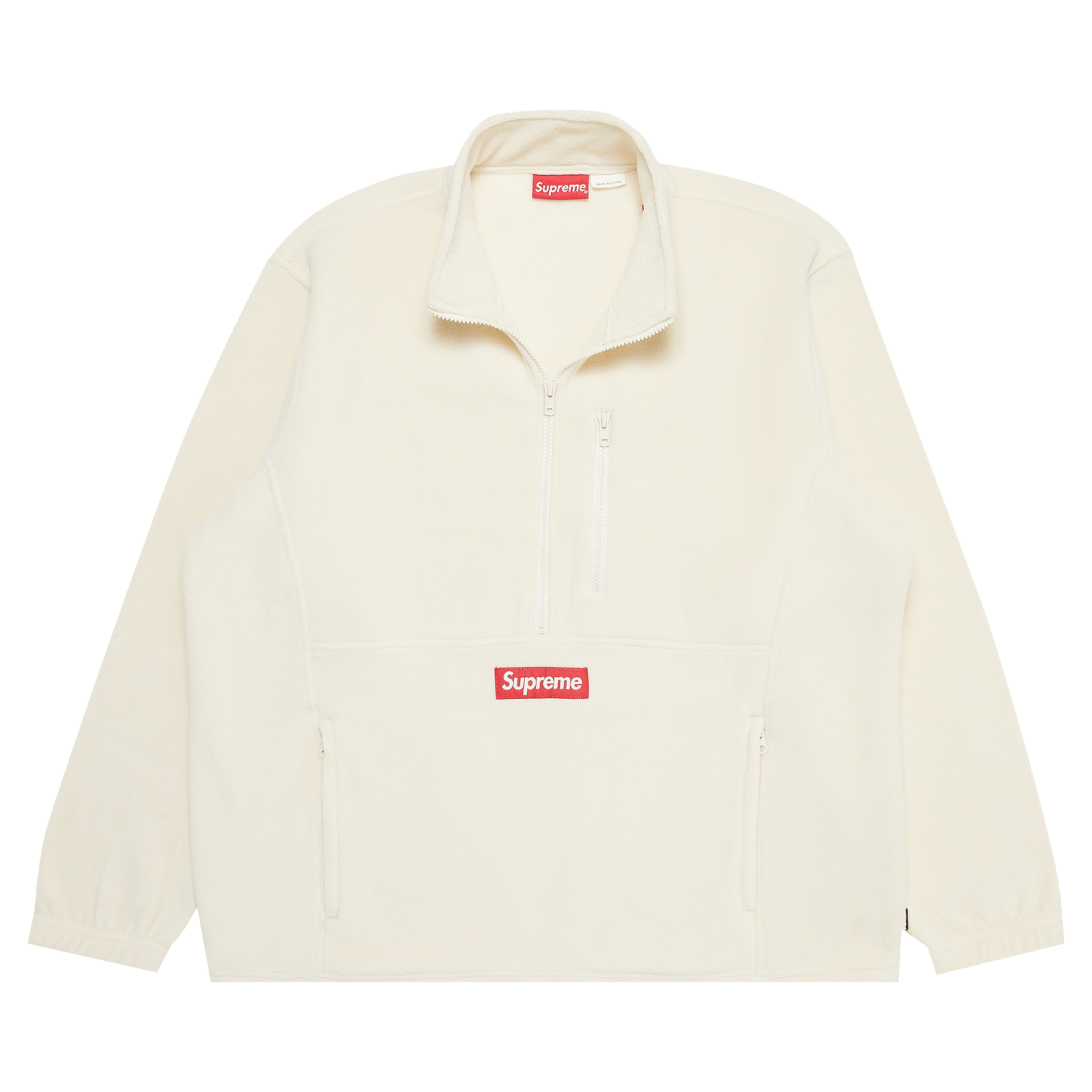 Sweatshirt Supreme Polartec Half Zip Pullover FW21SW60 NATURAL