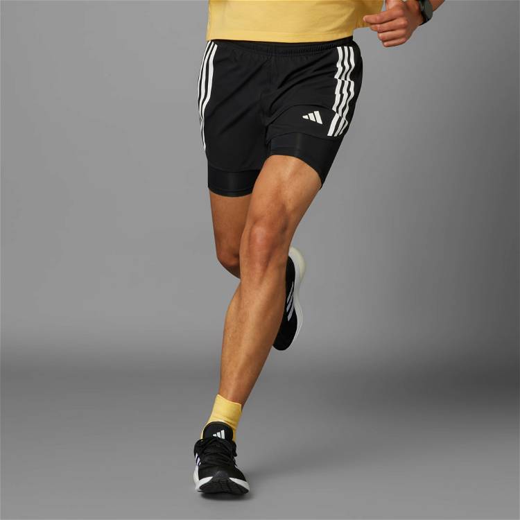 Shorts adidas Performance Own the Run 3-Stripes 2-in-1 Shorts IQ3808