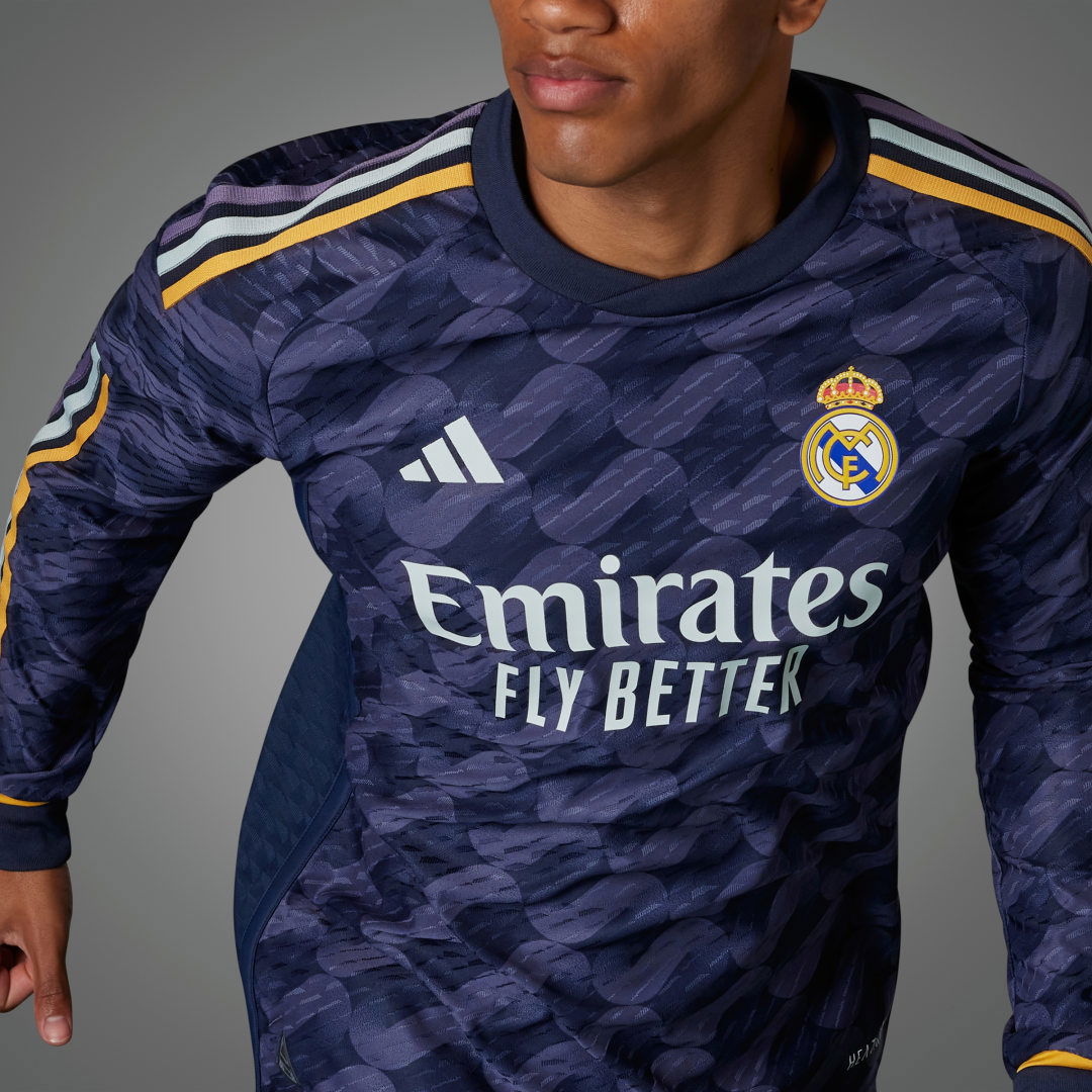 Adidas Real Madrid 23/24 Long Sleeve Away Jersey L