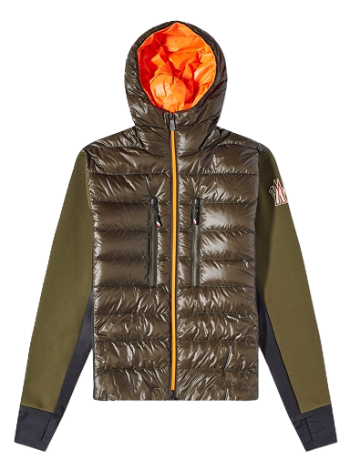 Moncler Grenoble Down Front Hooded Knit Jacket 9B000-06-C9043-835