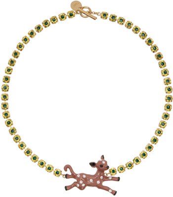 Marni Deer Charm Necklace COMV0430A0 P6527