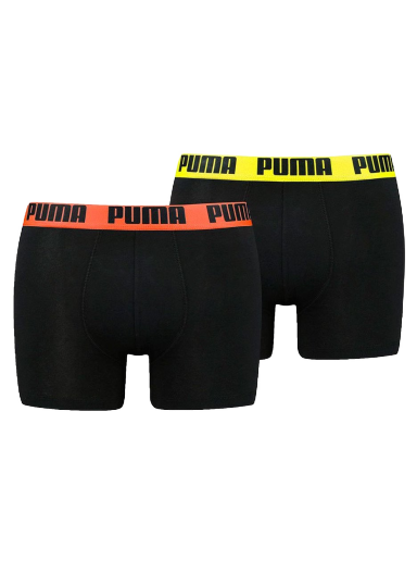 Calzoncillos de boxer Puma 2 Pack Basic Boxers White/ Black