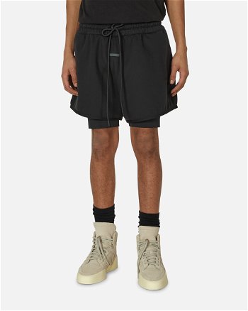 adidas Originals Fear of God Athletics Suede Fleece Shorts Black IS5302 001