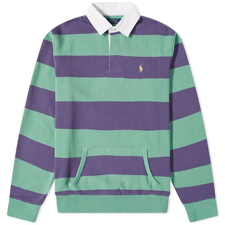 Polo shirt Polo by Ralph Lauren Kangaroo Pocket Striped Jersey Rugby Shirt  710877029003 | FLEXDOG