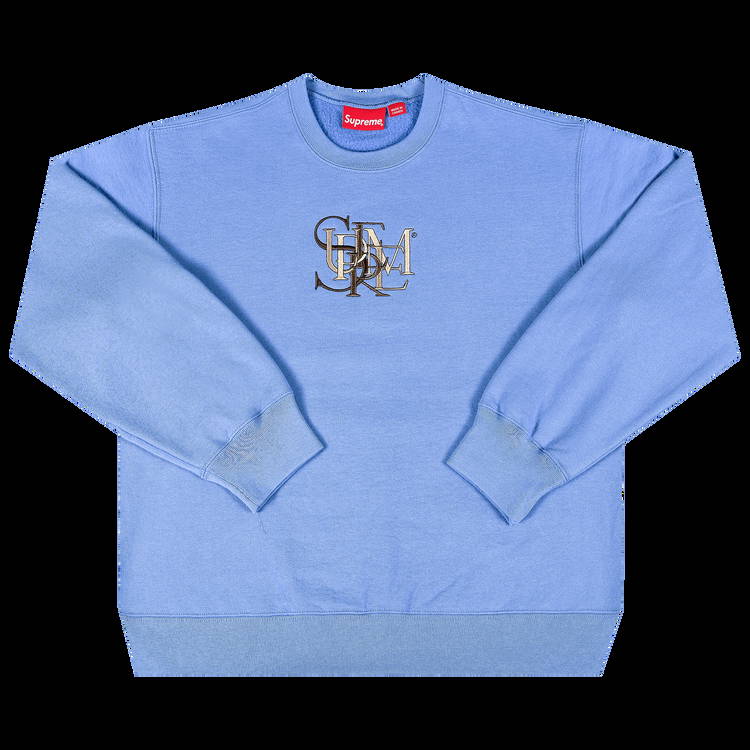 Sweatshirt Supreme Overlap Crewneck SS22SW6 LIGHT BLUE | FLEXDOG