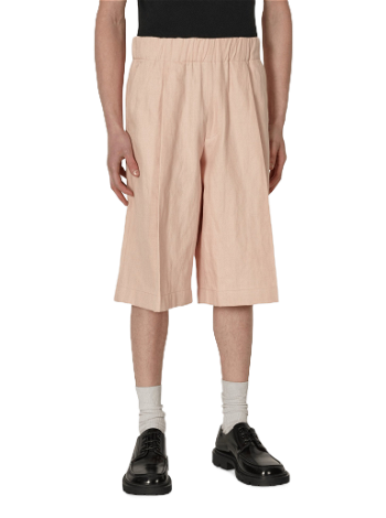 Dries Van Noten Pleated Cotton Shorts 231-020927-6237 354