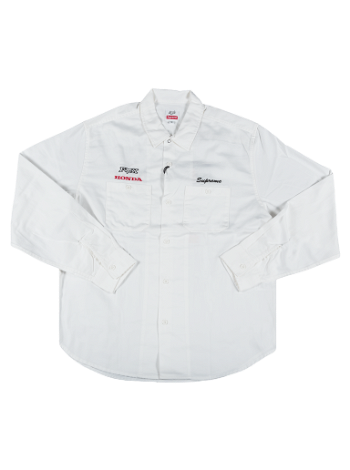 Supreme Honda Fox Racing x Work Shirt FW19S25 WHITE