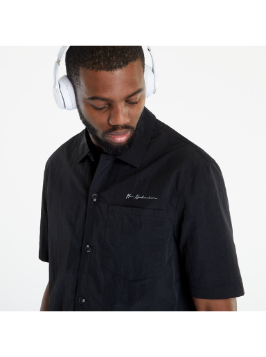 Prada Re-Nylon Short Sleeved Cropped Bowling Shirt Black Men's - SS22 - US