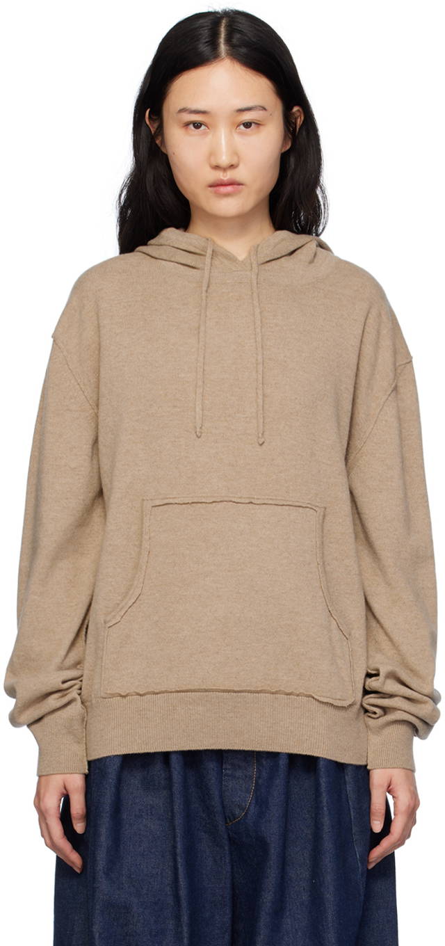 MM6 Maison Margiela - Ripped Layered Hoodie Black/Beige – WDLT117