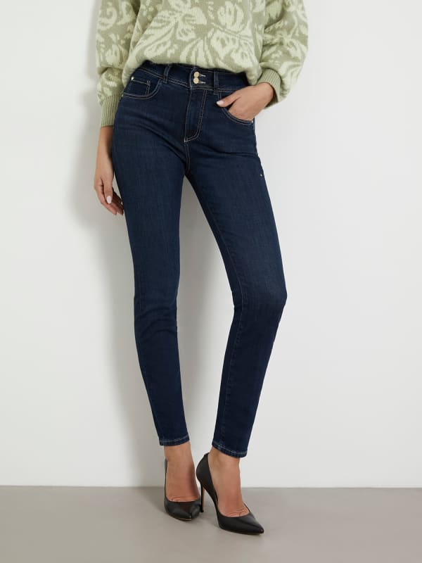 Classic Mid Rise Skinny Jeans - Dark Denim