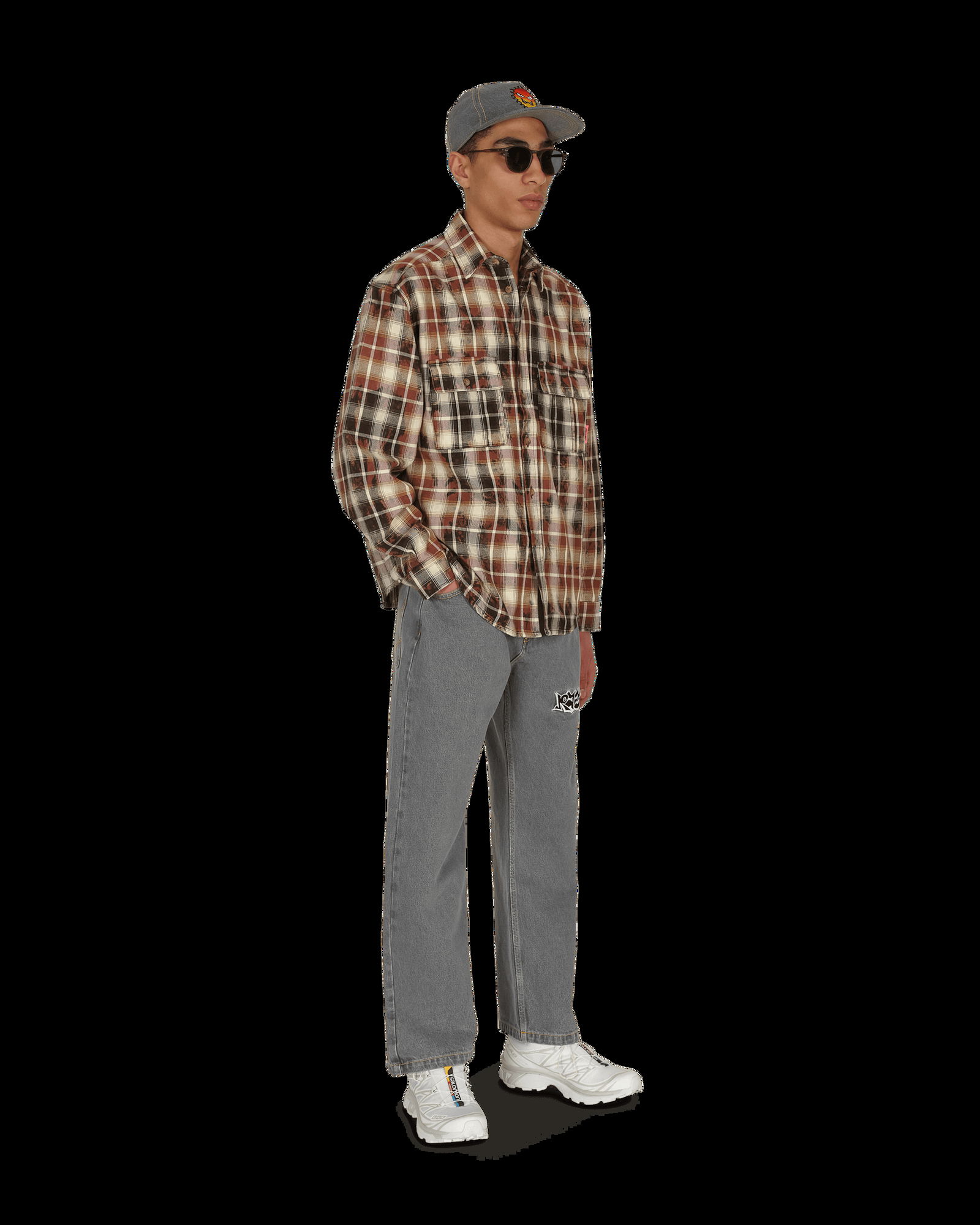 Shirt PACCBET Bleached Check Shirt PACC8B005 1 | FLEXDOG