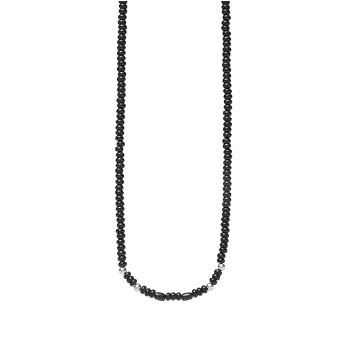 Neighborhood Stone beads Necklace 221IVNH-AC04-BK