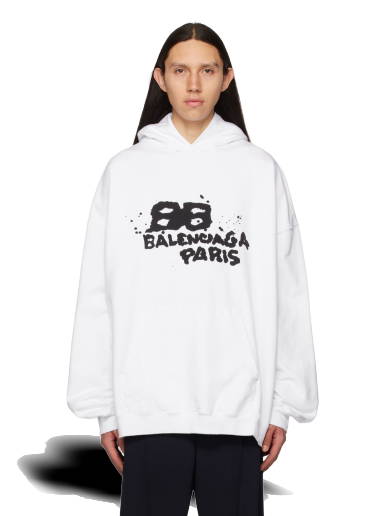 Balenciaga Raspberry Caps Destroyed Hoodie - NOBLEMARS