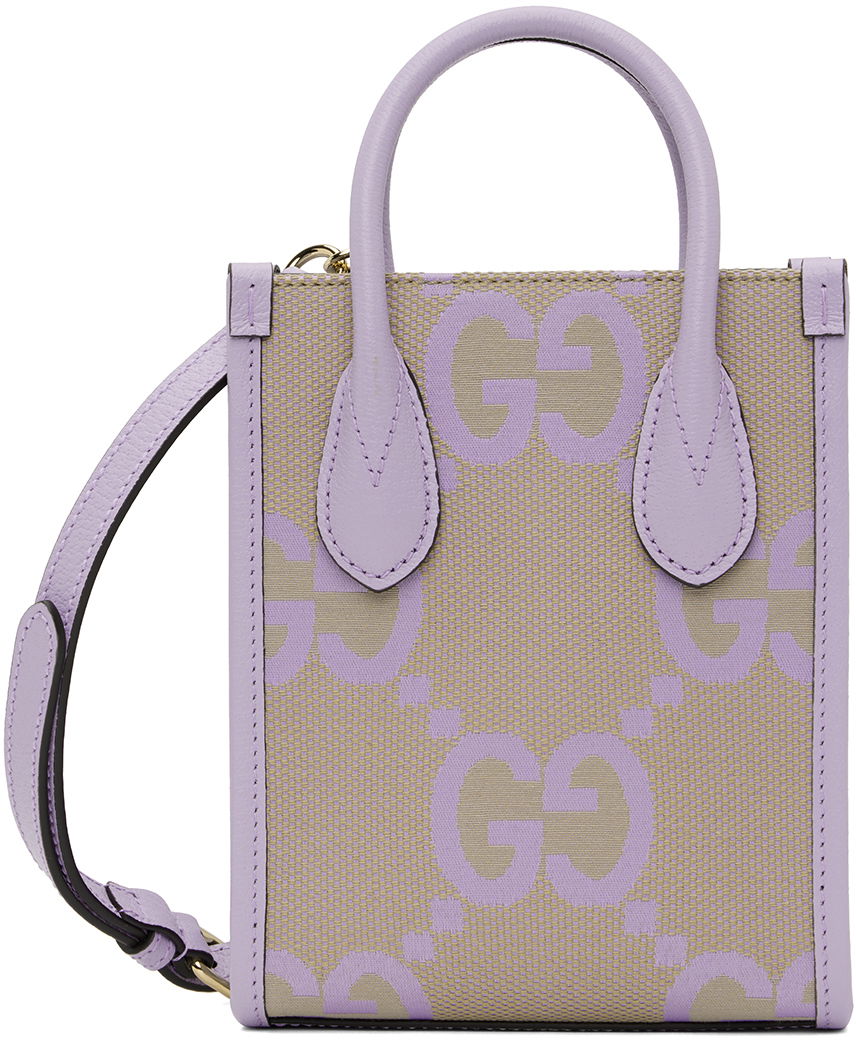 Children's Gucci 'Firenze 1921' tote bag in pink and purple