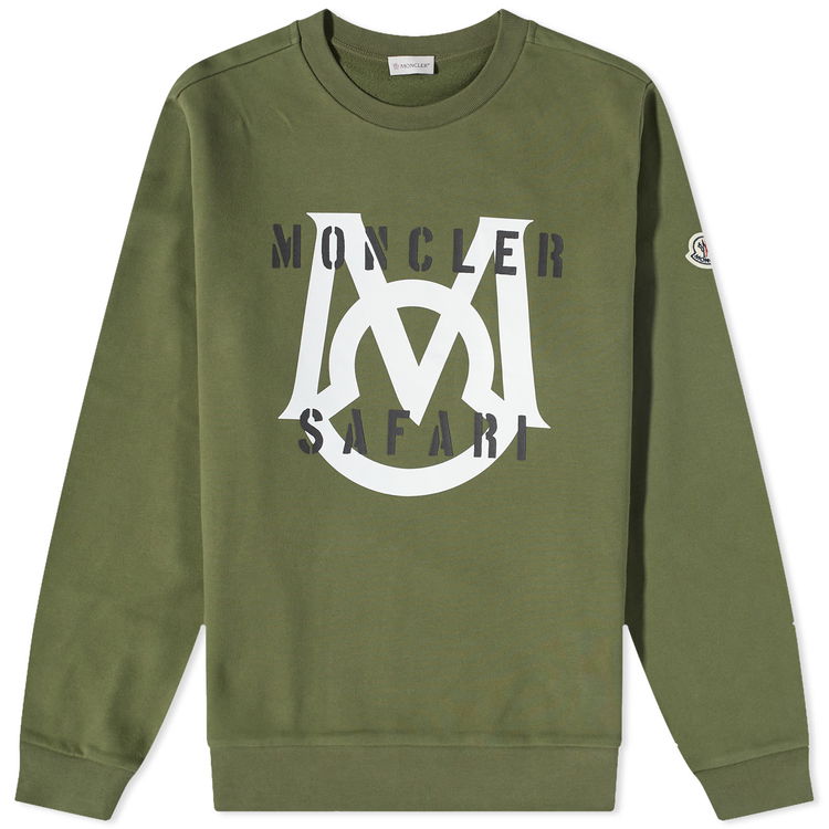 Sweater Moncler Large M Crew Sweatshirt 8G000-35-899WC-875 | FLEXDOG