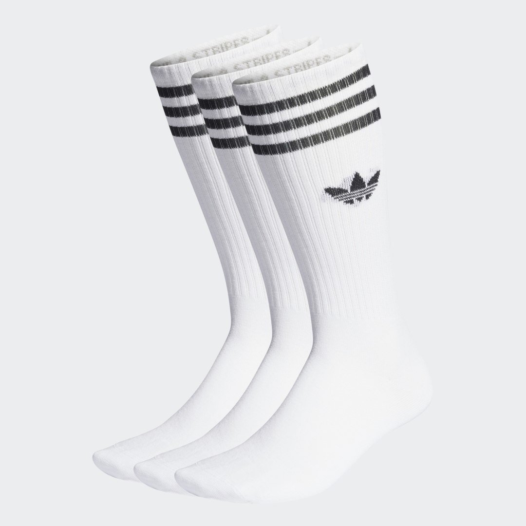Socks adidas Solid Crew Socks – 3 pack IJ0734 | FLEXDOG