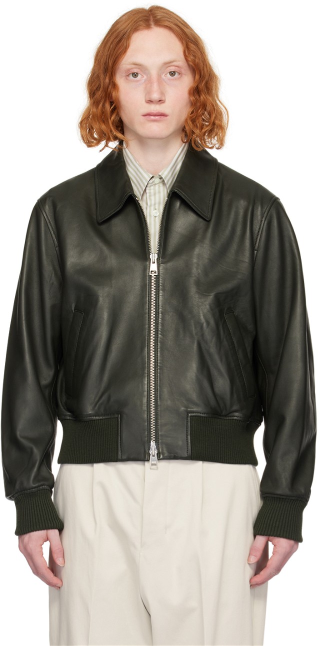 Paris Zipped Leather Jacket