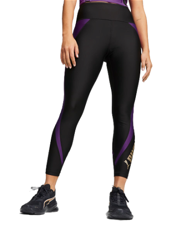 Women's PUMA Flawless High Waist 7/8 Training Leggings in Purple size XL