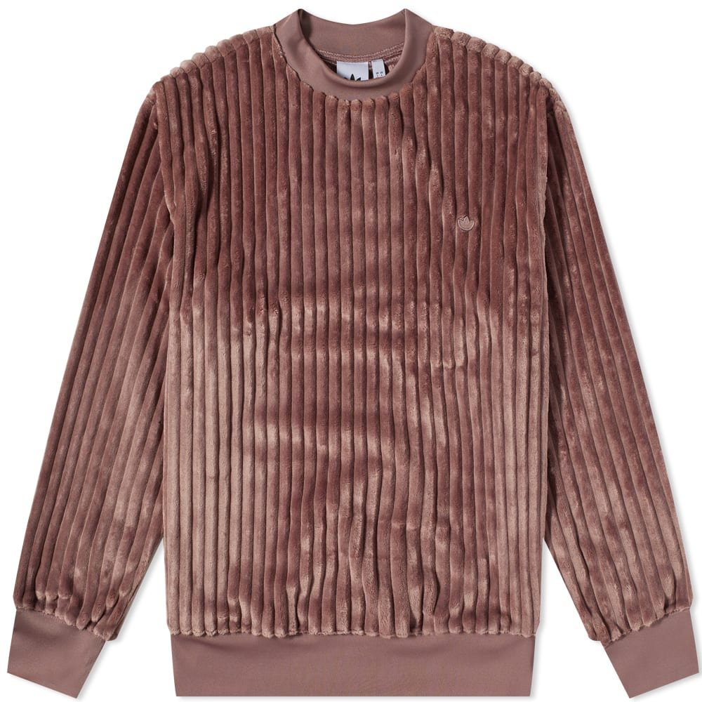 Sweatshirt adidas Originals Contempo Pleated Fleece Crew Sweat Wonder Oxide  HK7458 | FLEXDOG