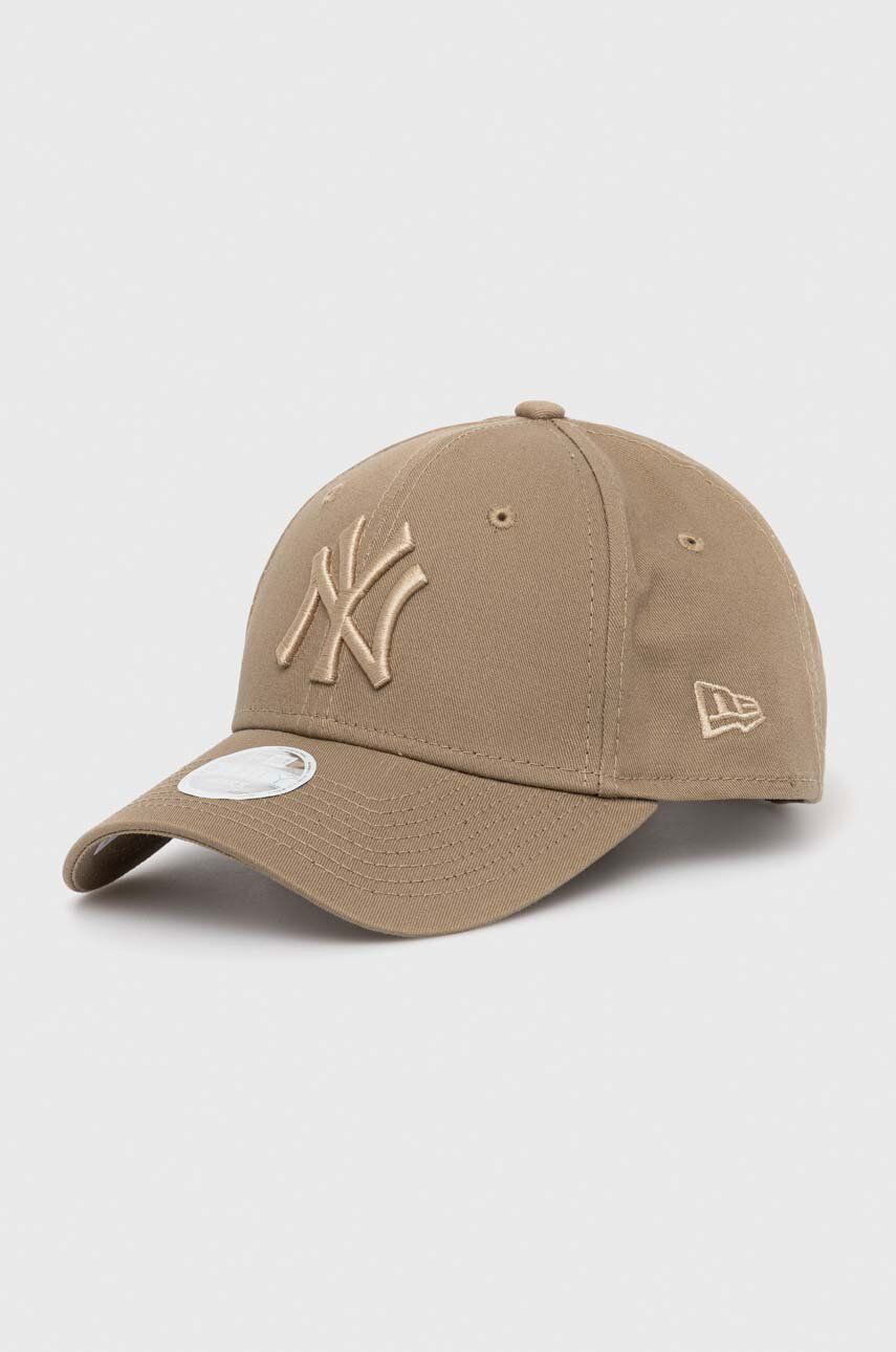 NEW ERA 9FORTY New York League Essential 940 beige cap