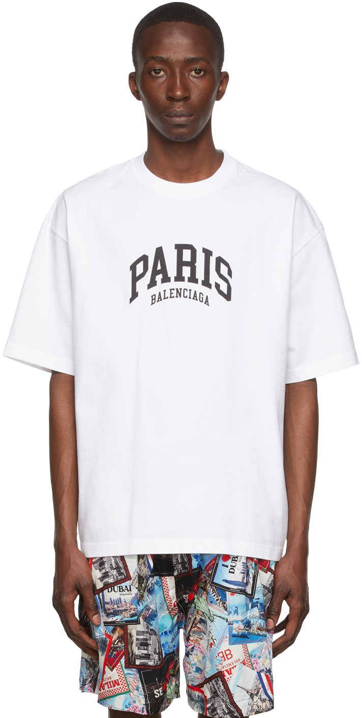 T-shirt Balenciaga Cotton T-Shirt 612966-TLVL7-9040 |