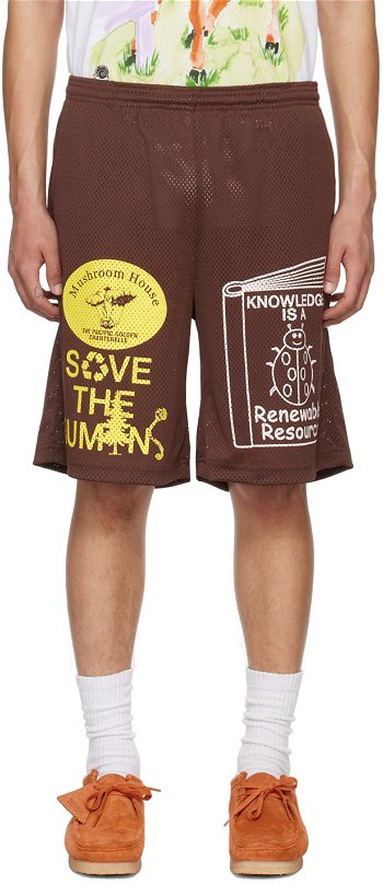 Online Ceramics Knowledge Is A Renewable Resource Shorts Brown Knowledge Mesh Short